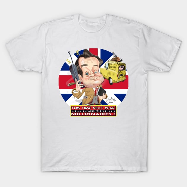 Del Boy T-Shirt by Sarah Bailey TV Cartoons